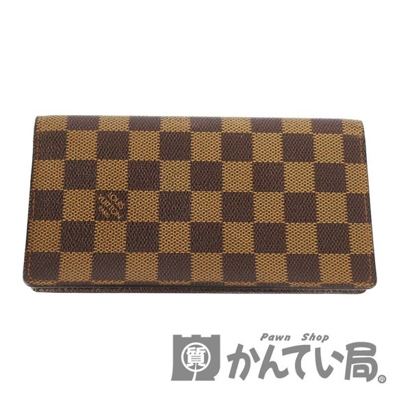 Louis Vuitton Brown Damier Porte Wallet Carte - Picture 1 of 6